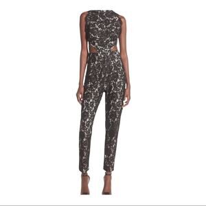 Missguided Black Lace Jumpsuit Size 8